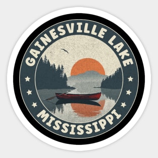 Gainesville Lake Mississippi Sunset Sticker
